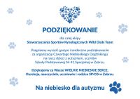 4 Niebieski Dogtrekking dla Autyzmu